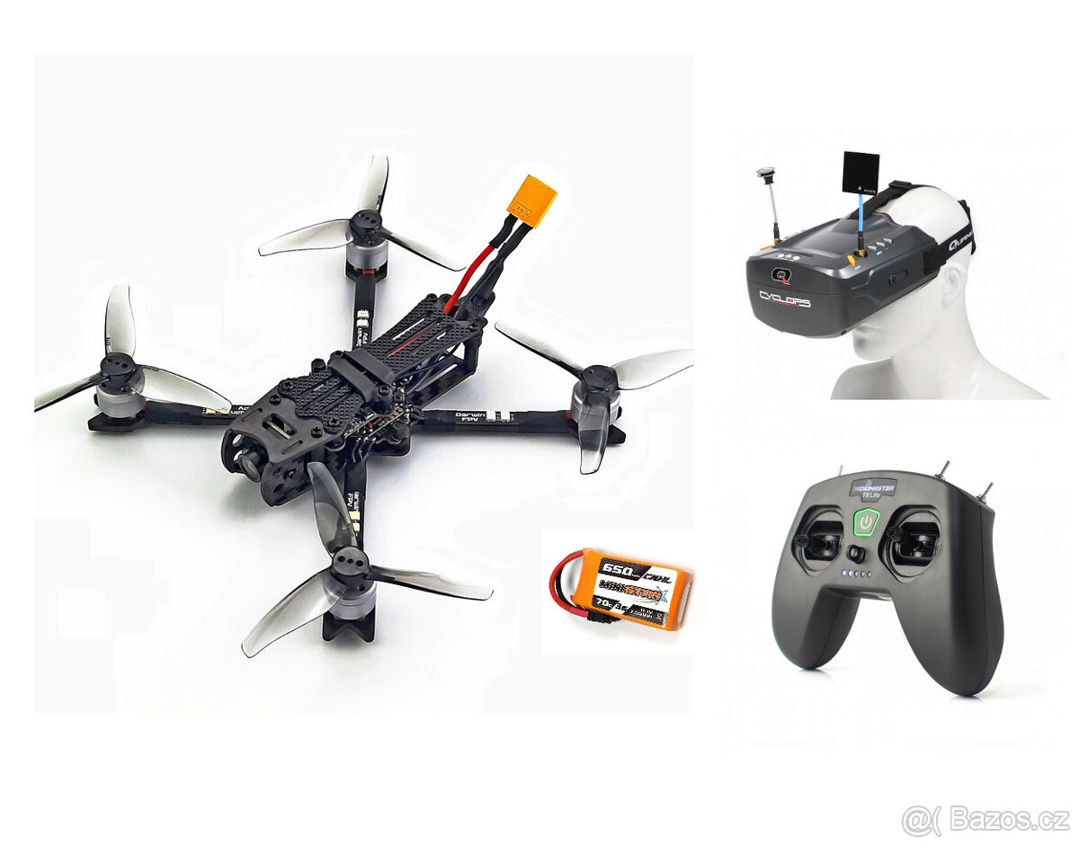 Nový ultralehký FPV dron DarwinFPV Baby Ape 3” DopravaZDARMA