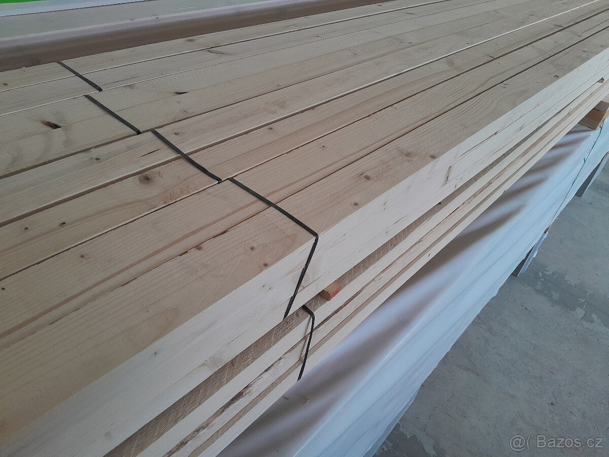 Konstrukční sušené střešní latě 6x4 3m 4m
