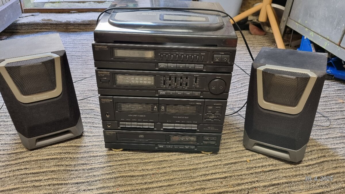 RETRO Hifi věž GoldStar