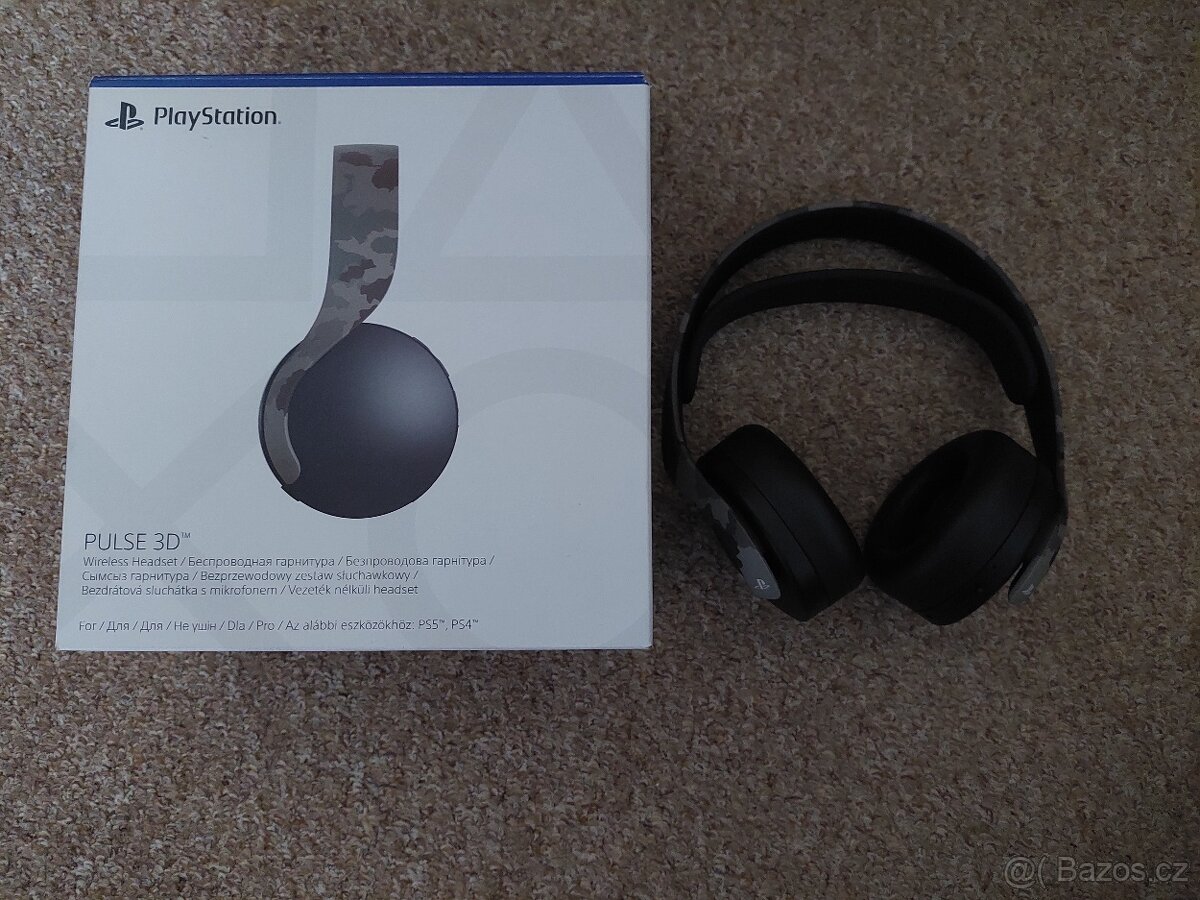 Sony Playstation 5 Headset PULSE 3D Grey Camo
