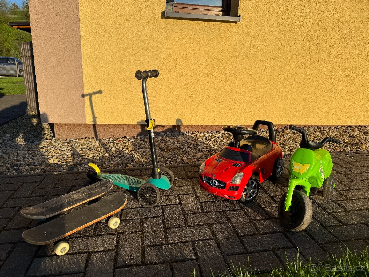 Skateboard,koloběžka , odrážedla