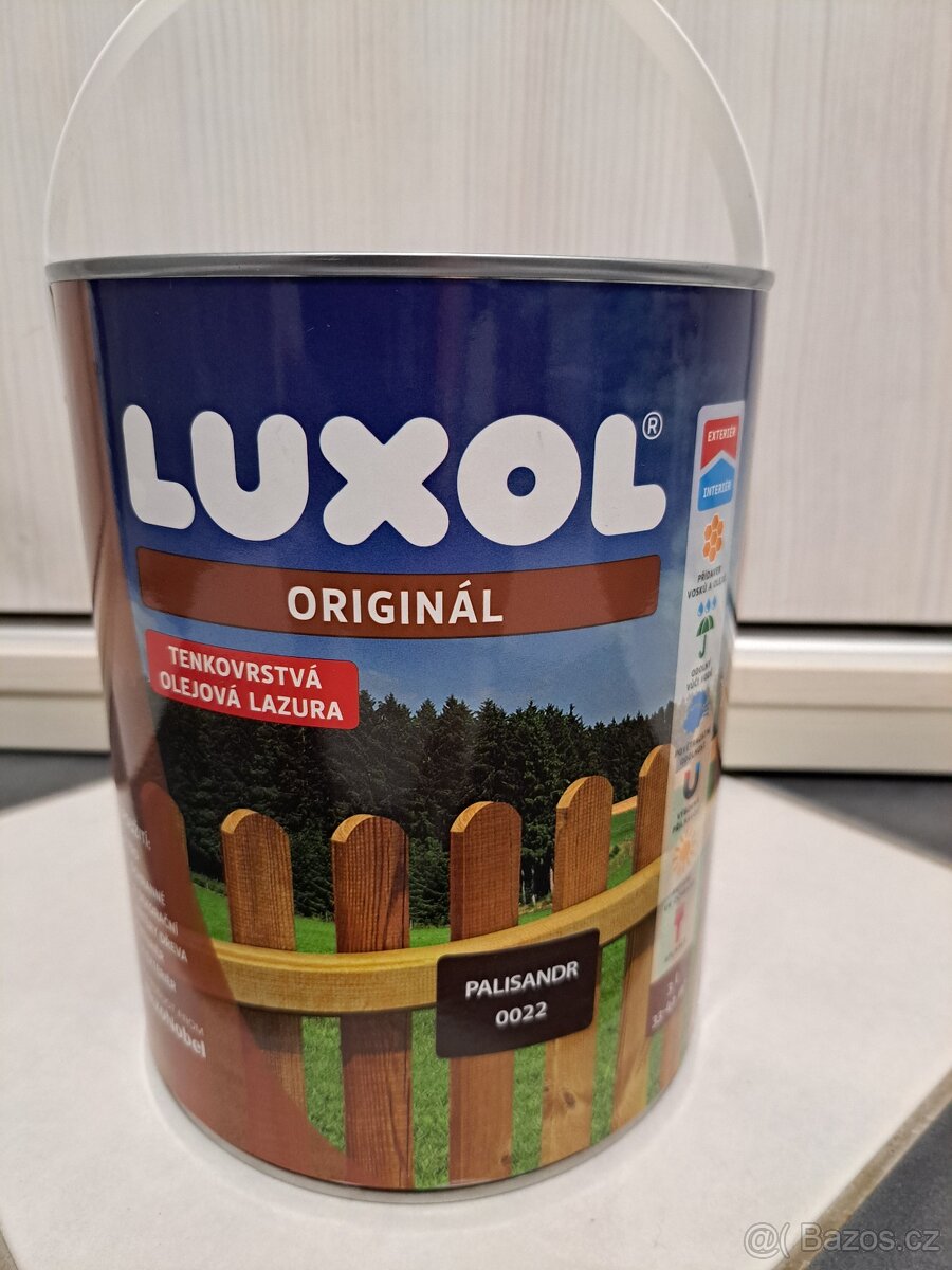 Tenkovrstvá lazura Luxol Originál 3 l - Palisandr 0022