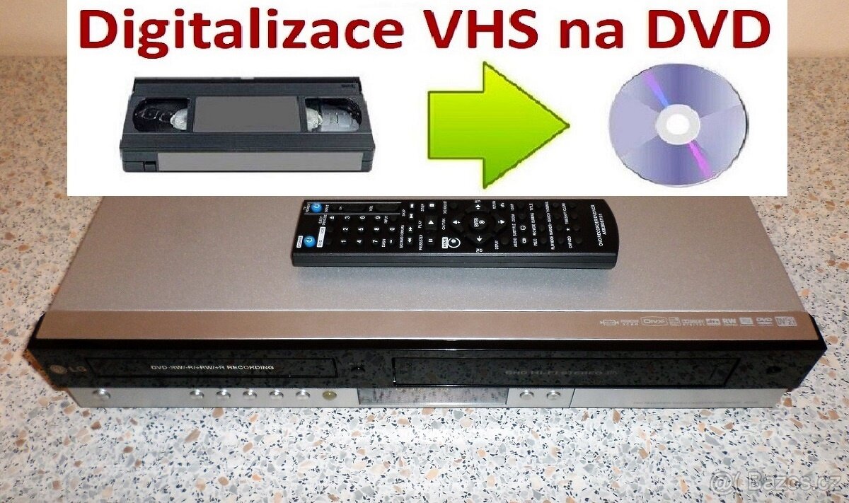 ⭐VHS-DVD rekordér LG RC185 - záznam z VHS na DVD