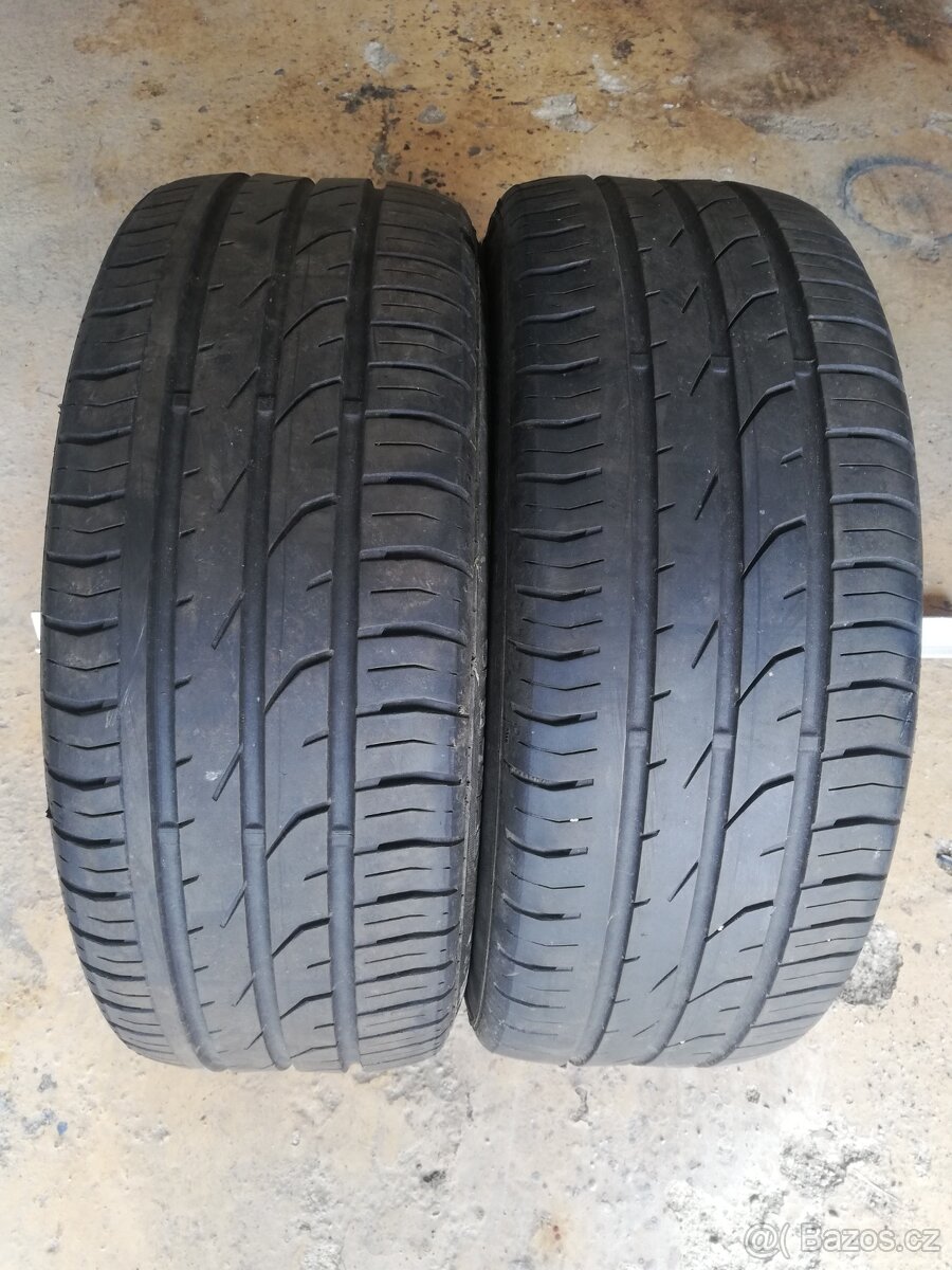 2x letní pneu 195/55/16 Continental