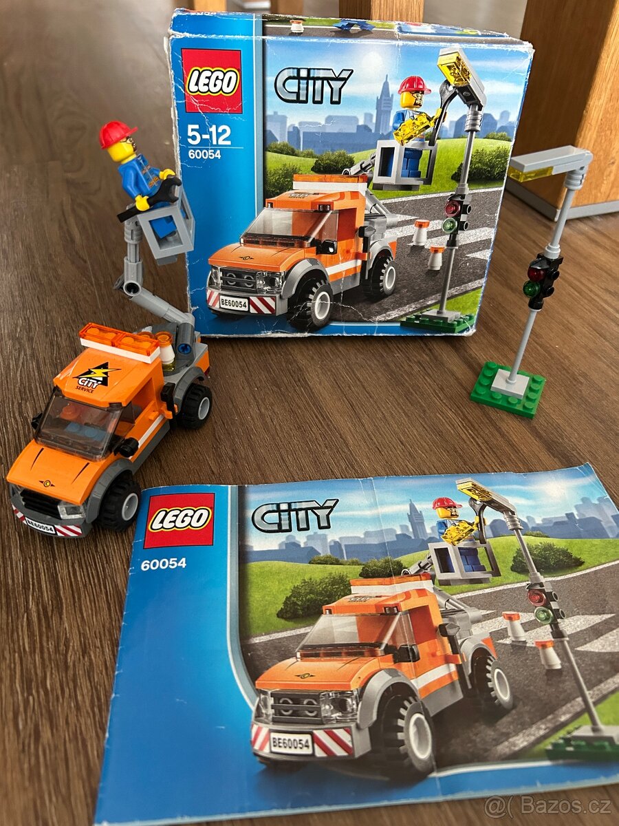 LEGO City 60054 KOMPLETNÍ - Opravářský vůz s plošinou