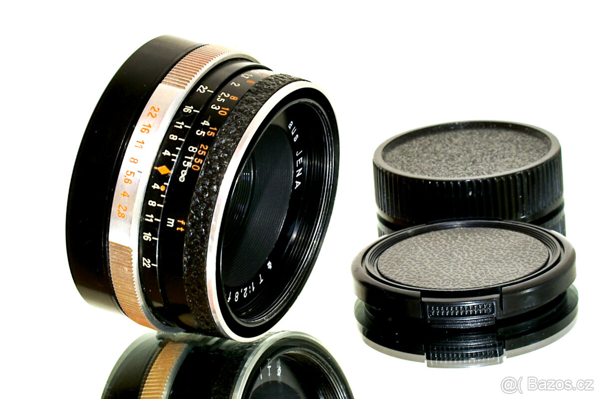 CZJ Tessar 2,8/50 puncovany 1Q 6-lamelovy TOP STAV