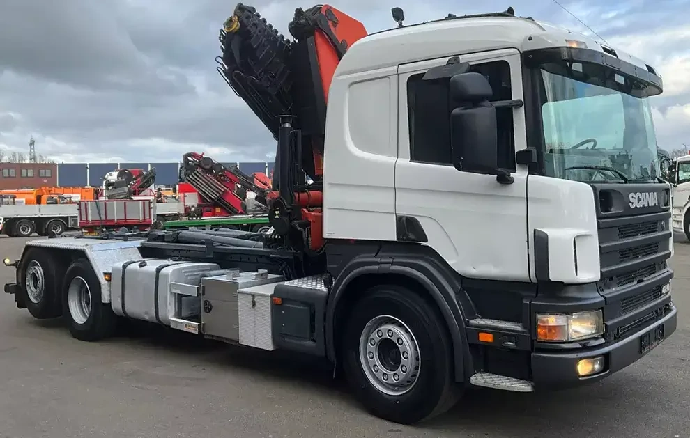 SCANIA P124/6X2/Nosič kontejnerů/Palfinger 23T/m