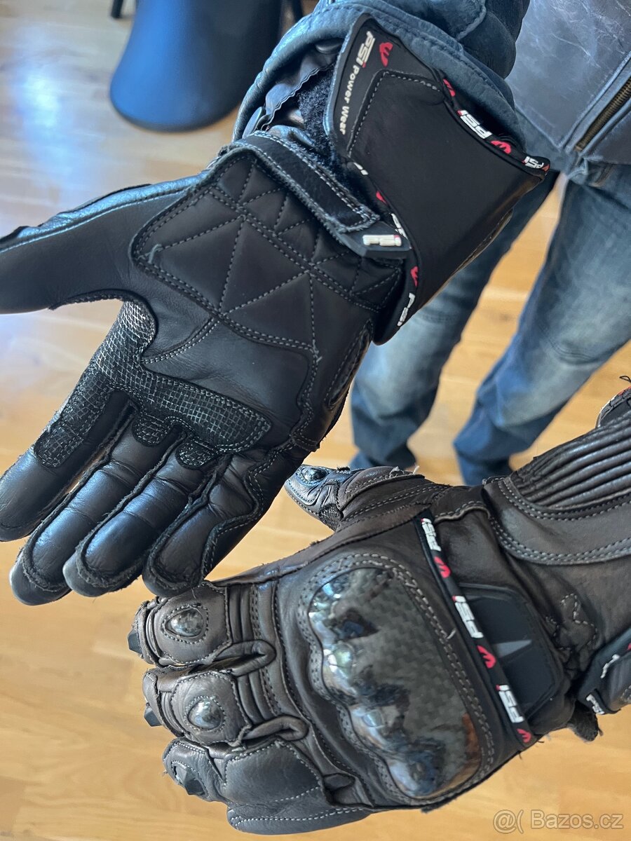 moto rukavice kožené dámské