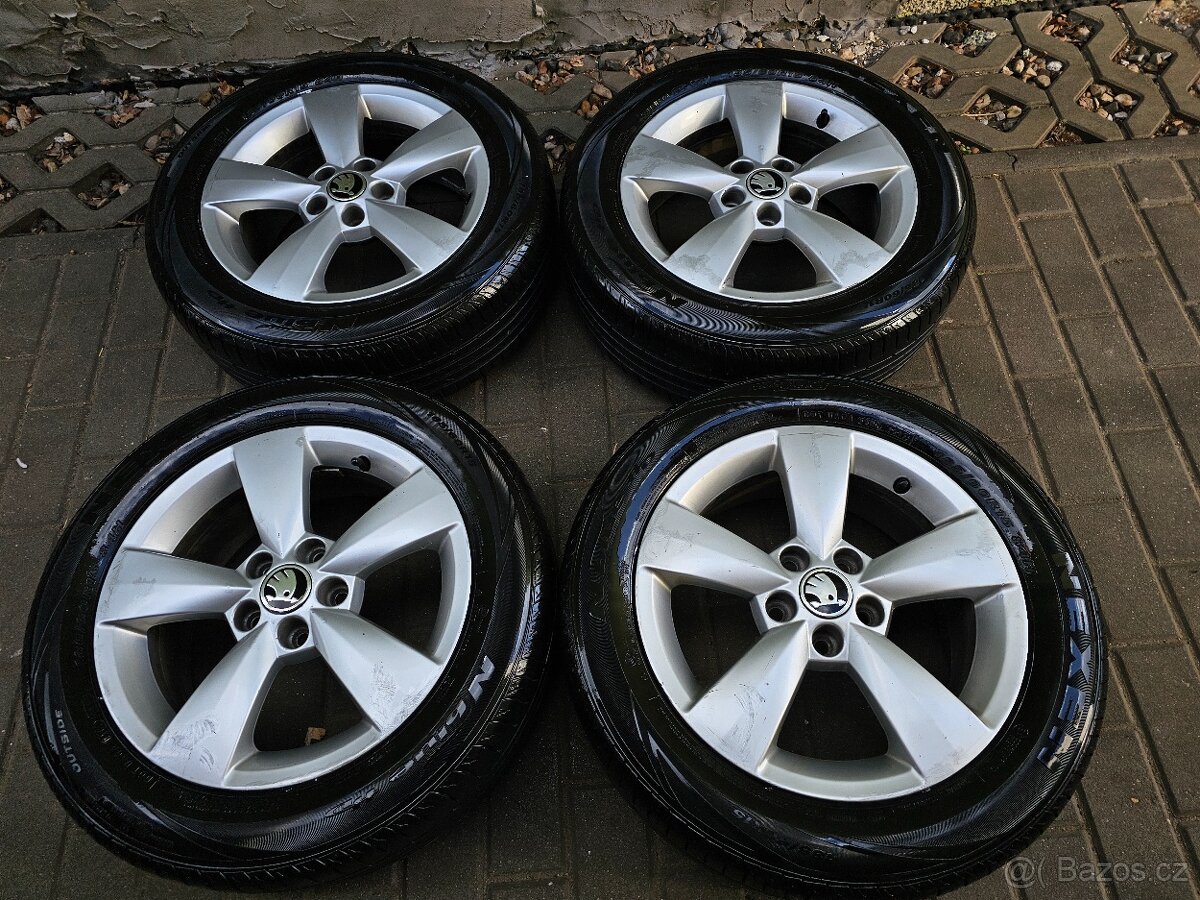 ALU kola letní Škoda 5x100 Fabia III Rapid R15