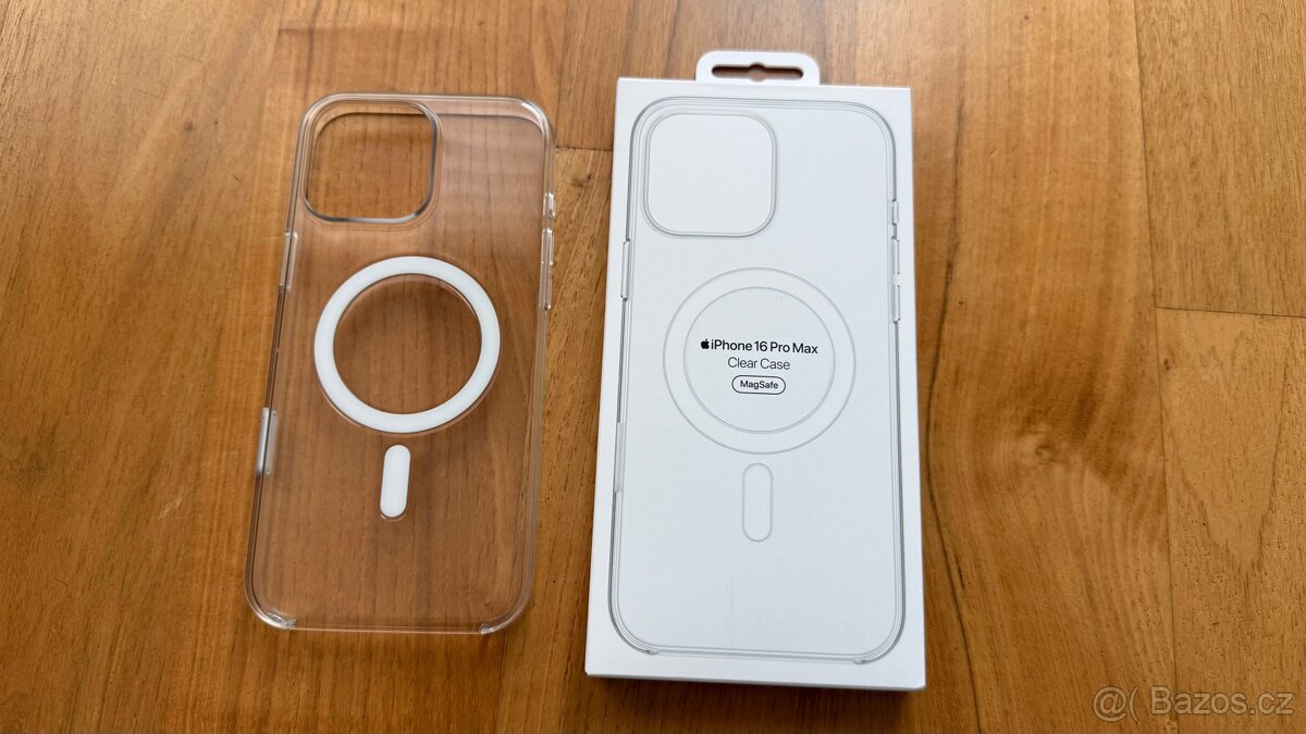 Apple průhledný kryt MagSafe iPhone 16 Pro Max v záruce