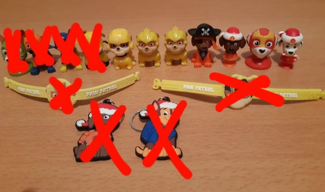 Figurky/náramky Paw patrol/Tlapková patrola