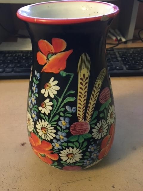 Vázička - Chodská keramika - Klenčí 1946