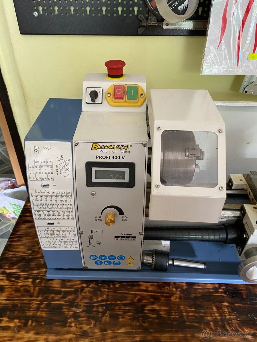 Stolní soustruh Bernardo profi 400V (230V)