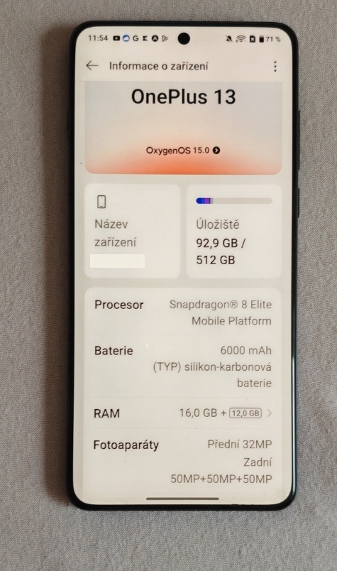 Oneplus 13 16/512 černý + sluchátka