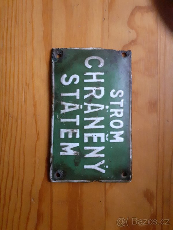 Cedulka STROM CHRÁNĚNÝ STÁTEM