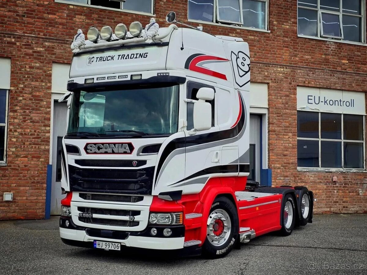 Scania R580 V8 6x2 / Hydraulika / Full air / Prodáno