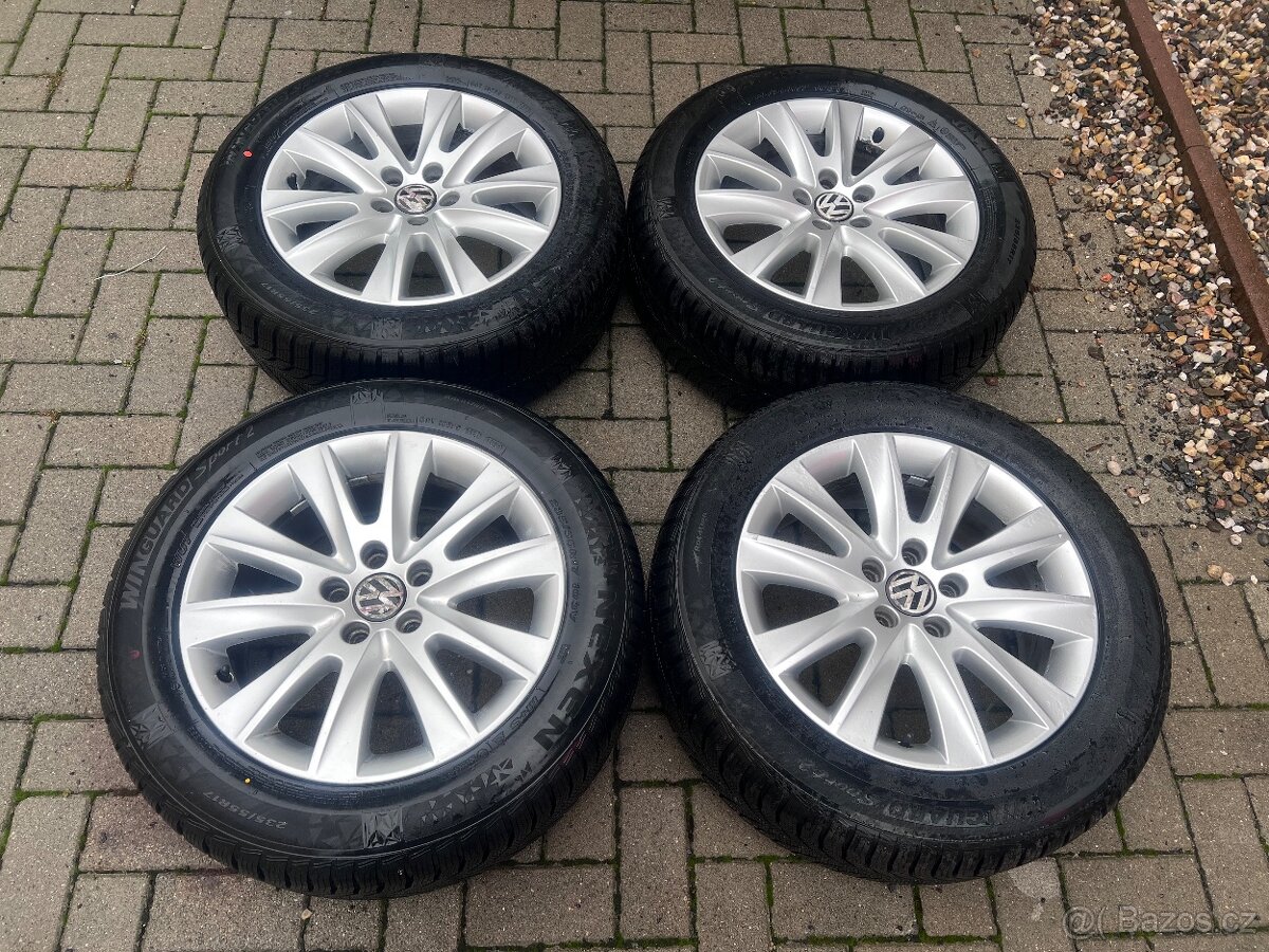 Alu Kola VW 5x112 r17 et43, Zimni Pneu 235/55/17.