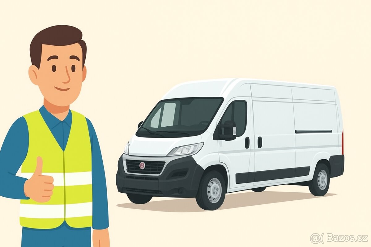 ODVOZ A DOVOZ VĚCÍ – DODÁVKOU S ŘIDIČEM (FIAT DUCATO)