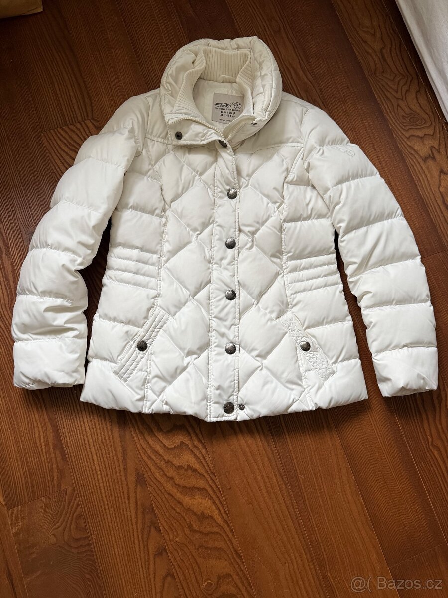 Péřová bunda ESPRIT bílá vel. 38
