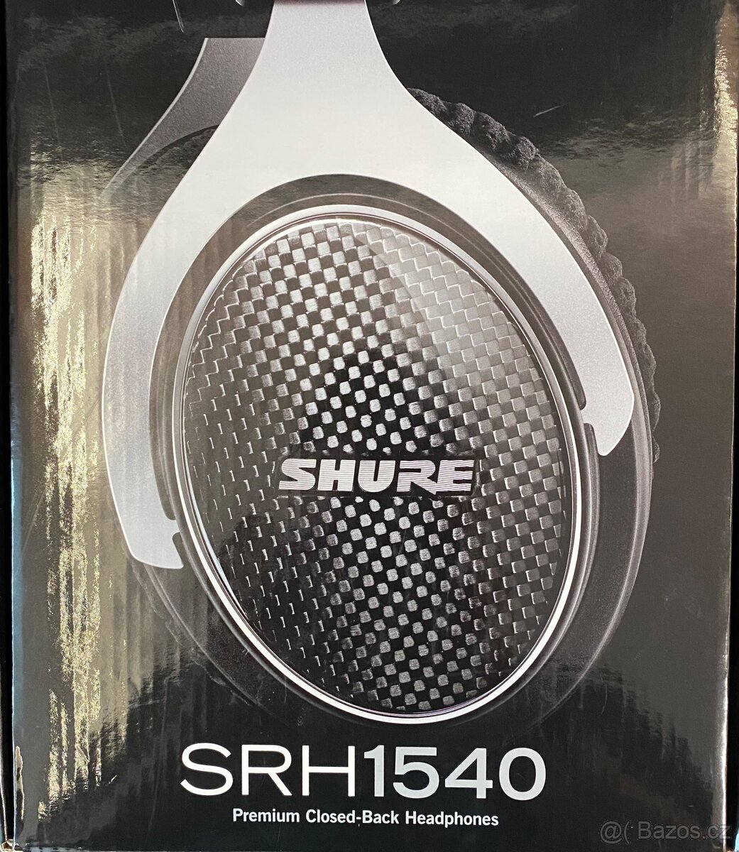 Shure SRH 1540, 2x kabel, náhr. náušníky, redukce, krabice