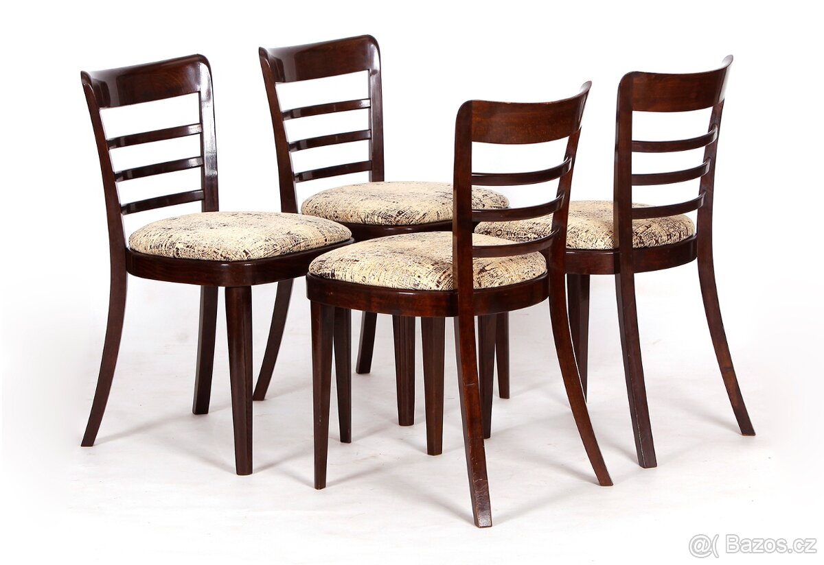 Přečalouněné retro židle SETONA, 4 kusy.