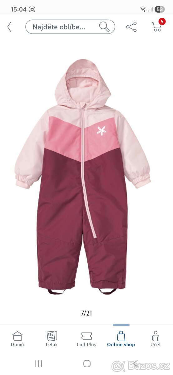 Zimní kombinéza Lupilu 104 NOVÁ