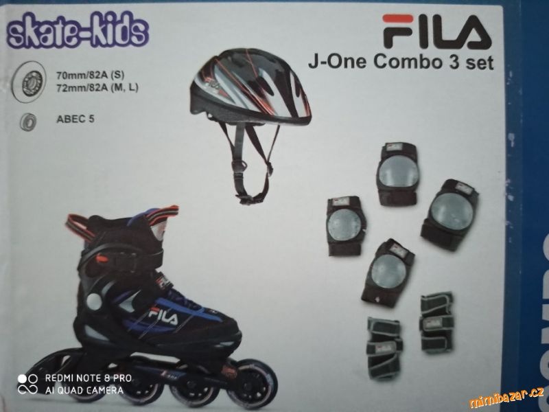 Nové in-line brusle FILA J-One Combo 3-set