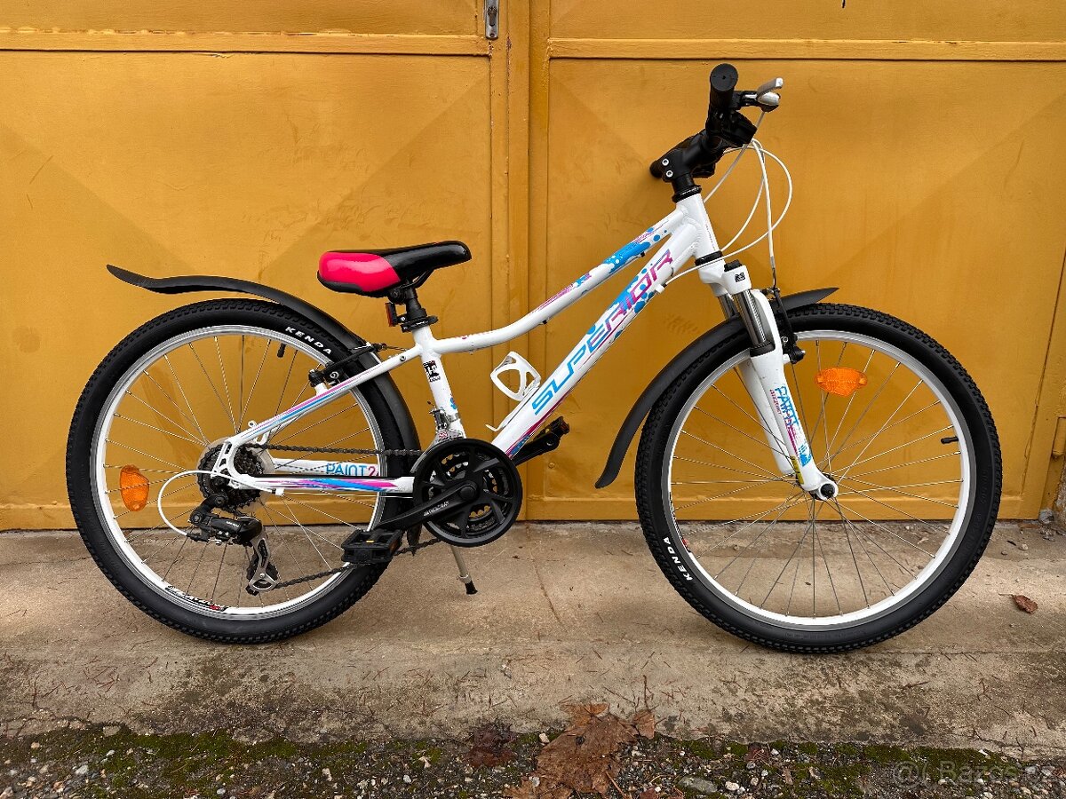 Superior Paint 24 dětské kolo s páčkovým řazením