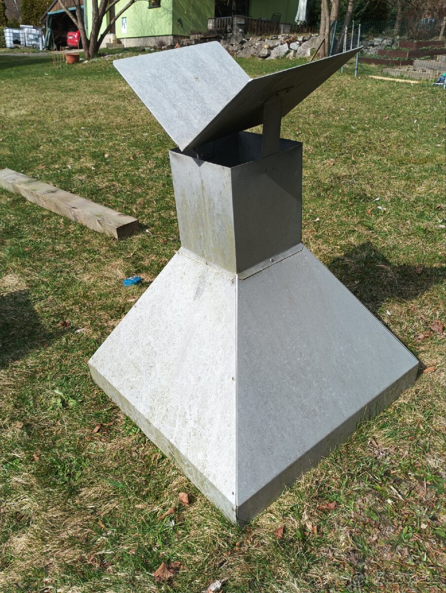 Hliníková stříška na udírnu, gril.