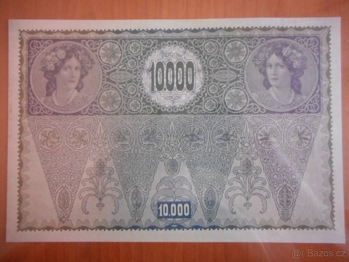 10 000 Kronen 1918, sér. 1738, stav N/UNC