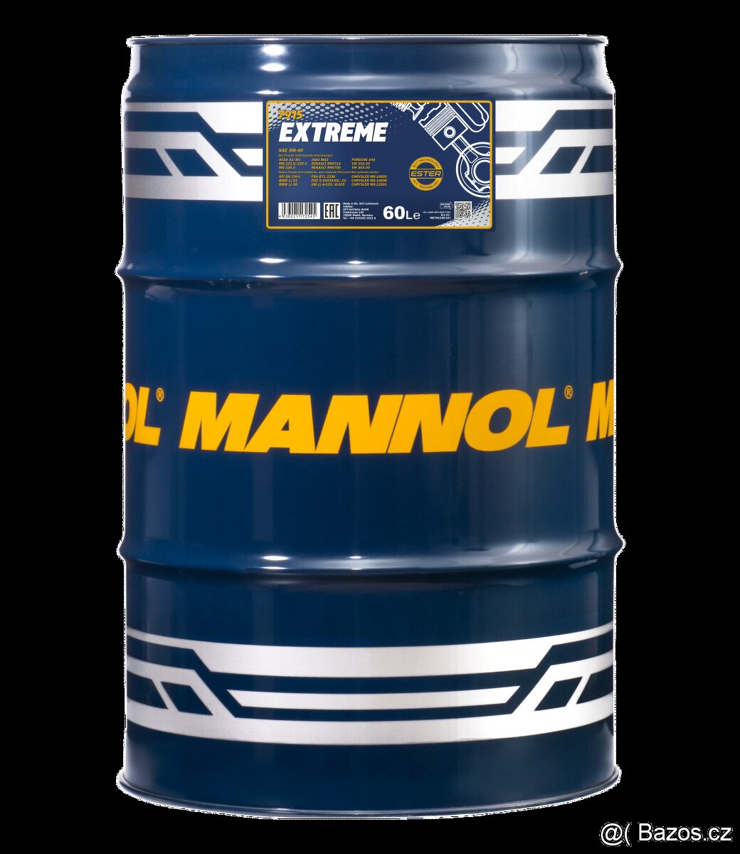 motorový olej 5W40 Mannol MN7915-60 - EXTREME 5W-40 - 60L