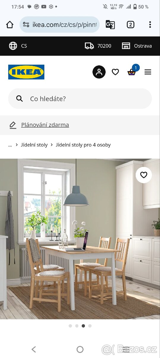 Stolová podnož Ikea Pinntorp - nová