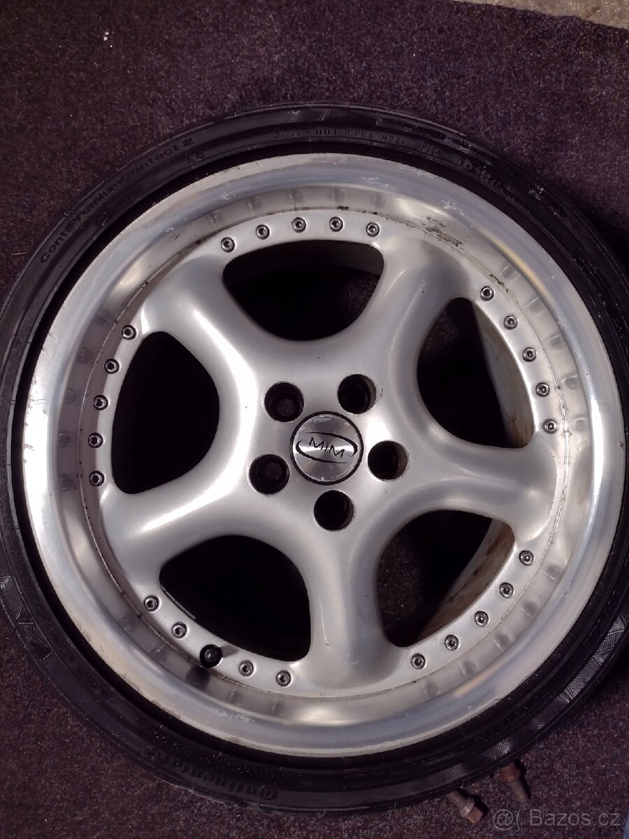 Alu. kola MIM 8Jx17 H2, ET 35, rozteč děr 5x100.