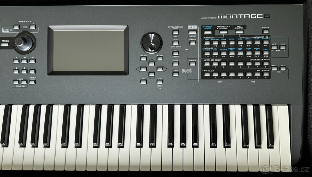 Yamaha Montage 6 syntezátorů 61 kláves + 3 zvukové knihovny
