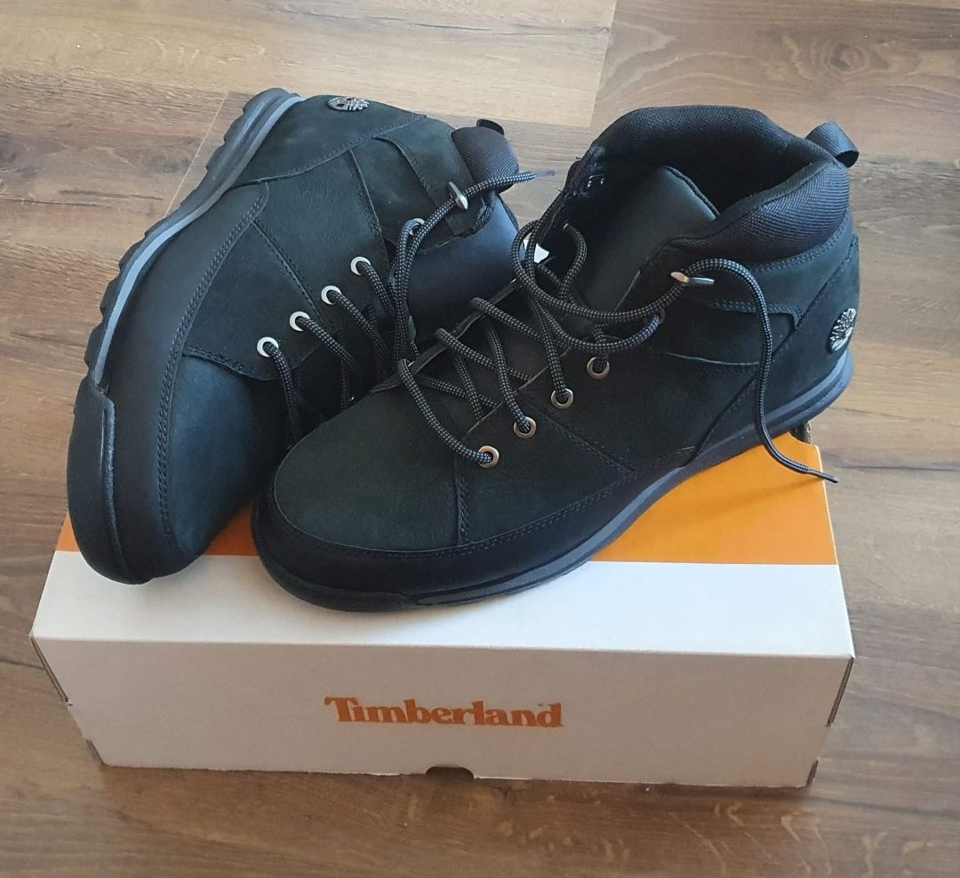 NOVÉ turistické boty Timberland Euro Rock Mid Lace - Černé
