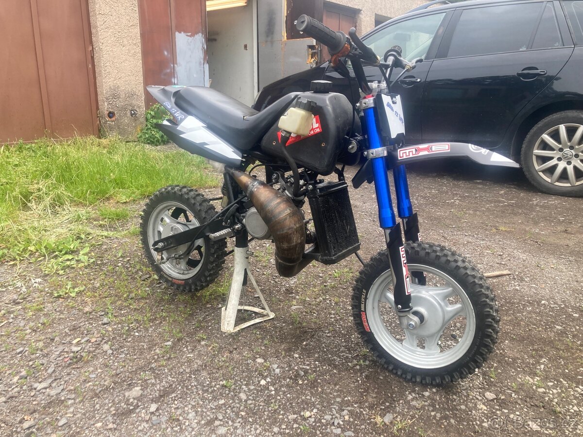 Minicross 50cc vodou chlazený Stavba