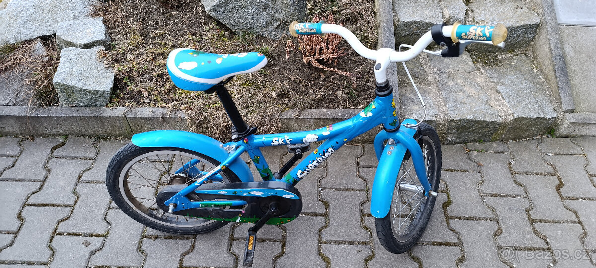 Krásné dětské kolo 16"" – pro děti 3–6 let