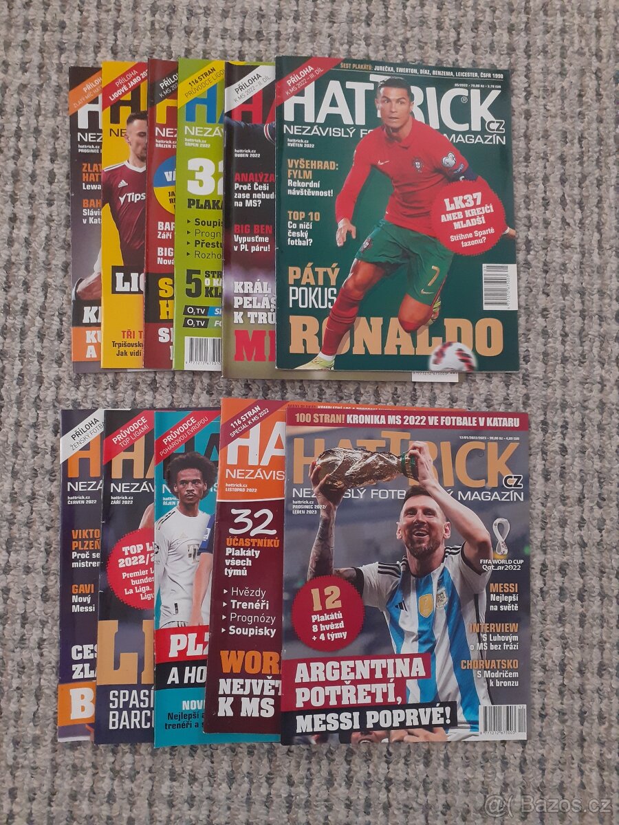 Časopis Hattrick komplet ročníky 2022 + 2023