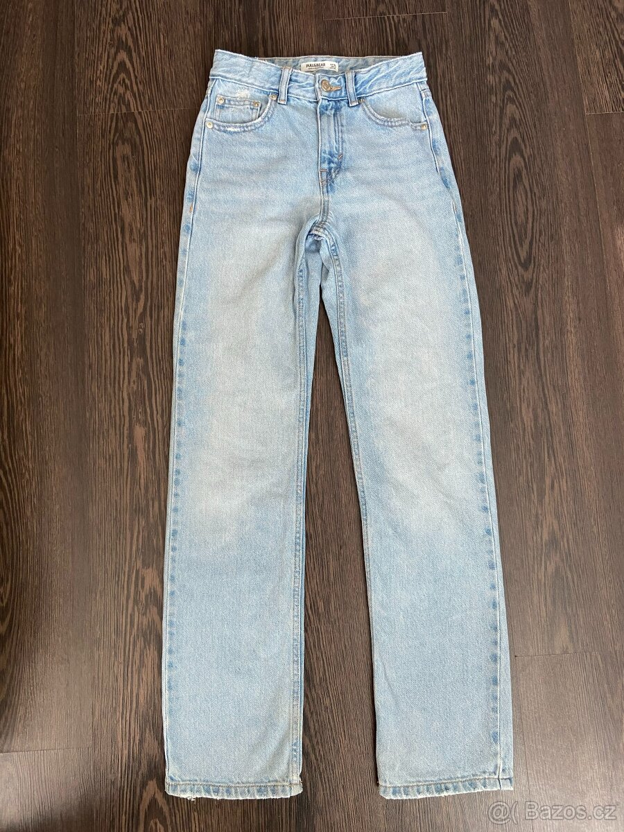 Dívčí džíny PULL&BEAR Straight - vel. 32 dámská