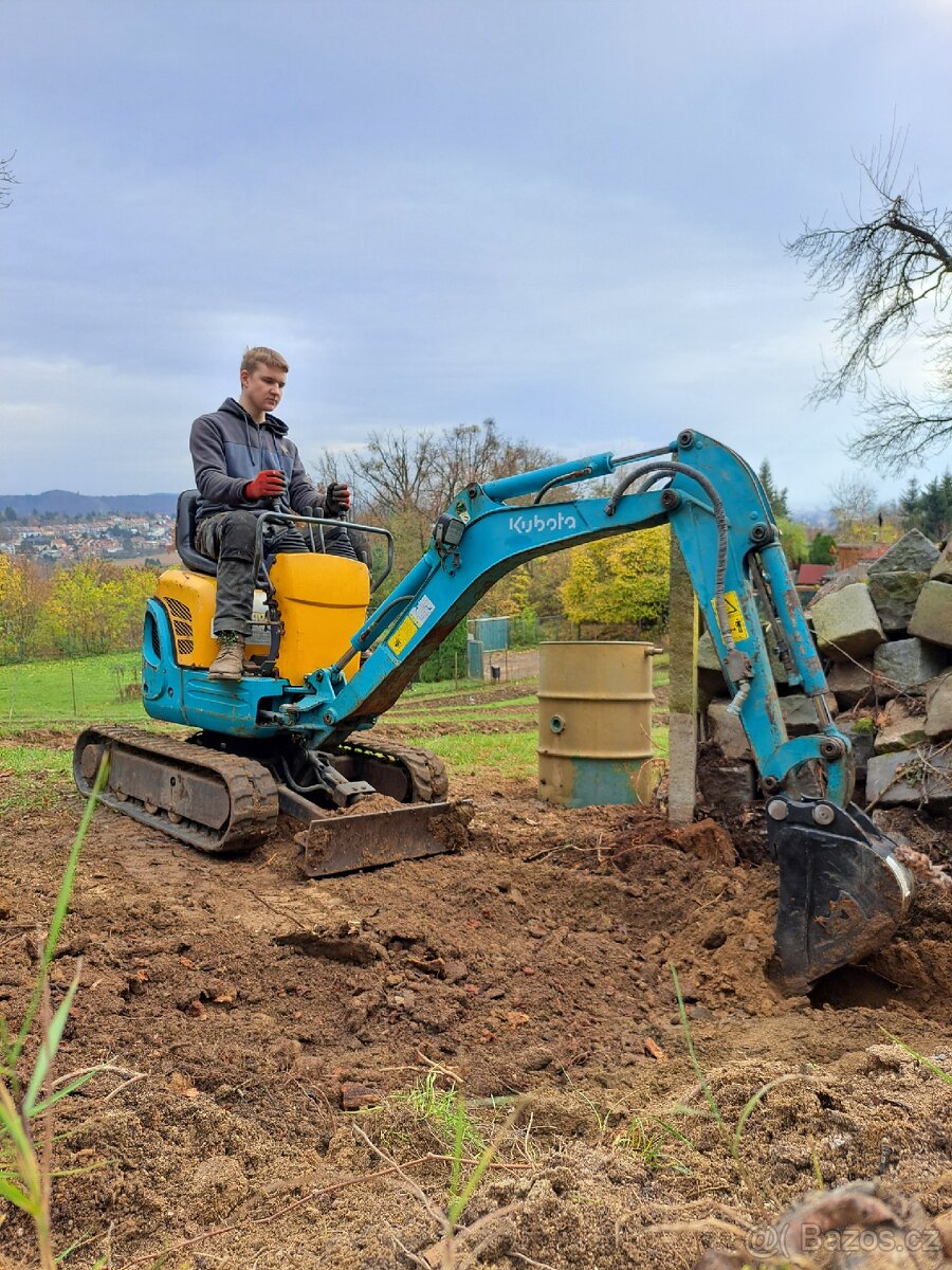 Pronájem minibagru 1200kg