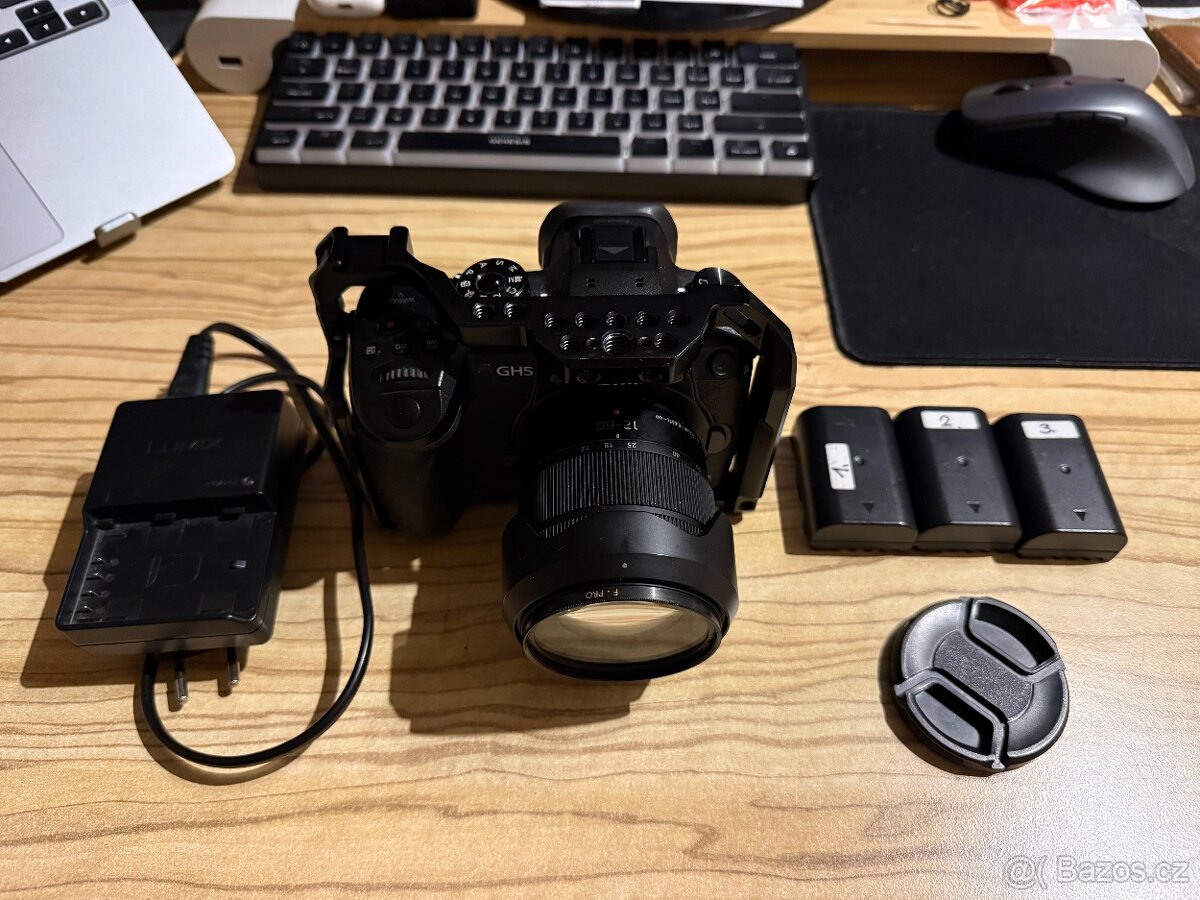 Micro 4/3 výbavu – Panasonic GH5 + Olympus E-M1 Mark II + 6