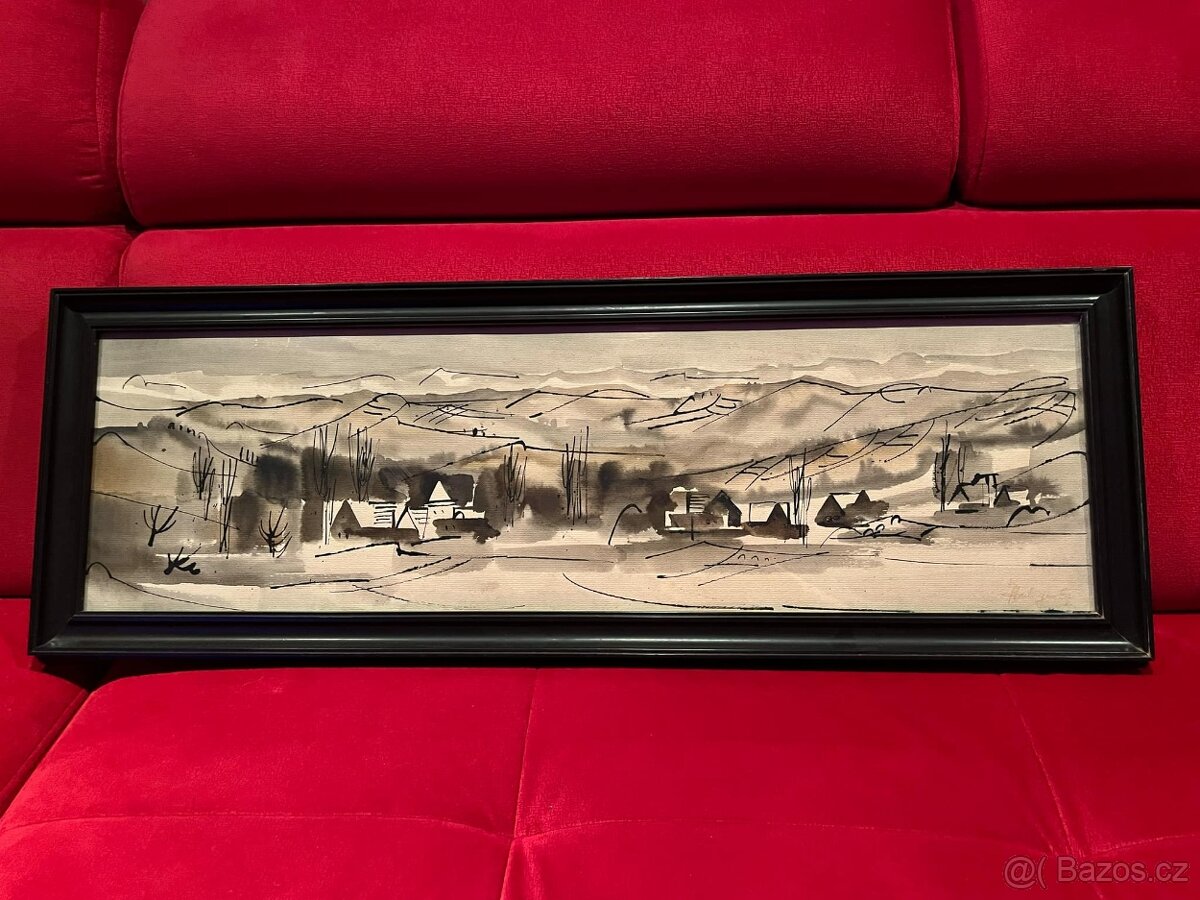 Obraz Pohled na vesnici - Ilja Hartinger