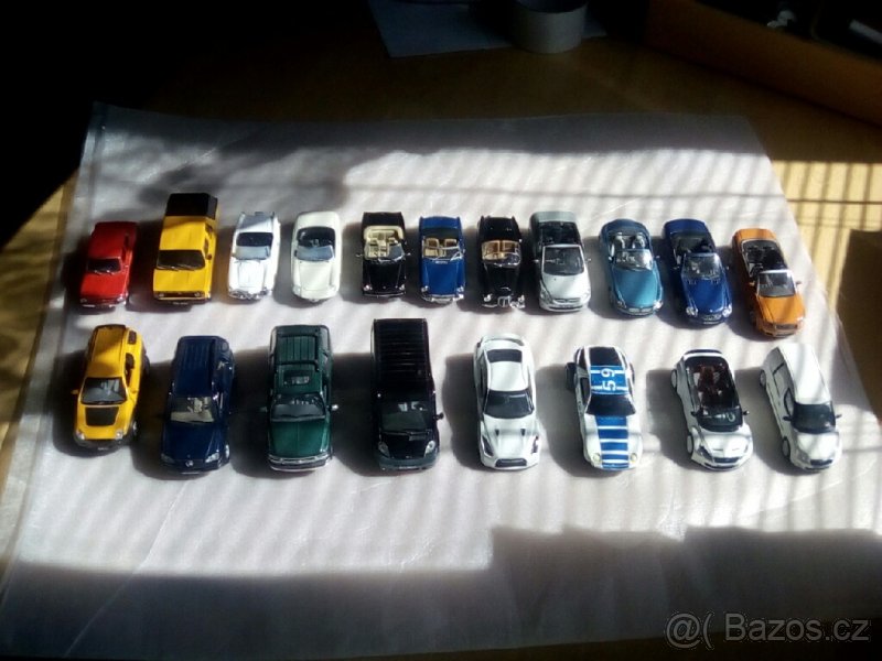 Modely DeA, Cararama, Burago, Abrex (45, 70, 102 prodáno)