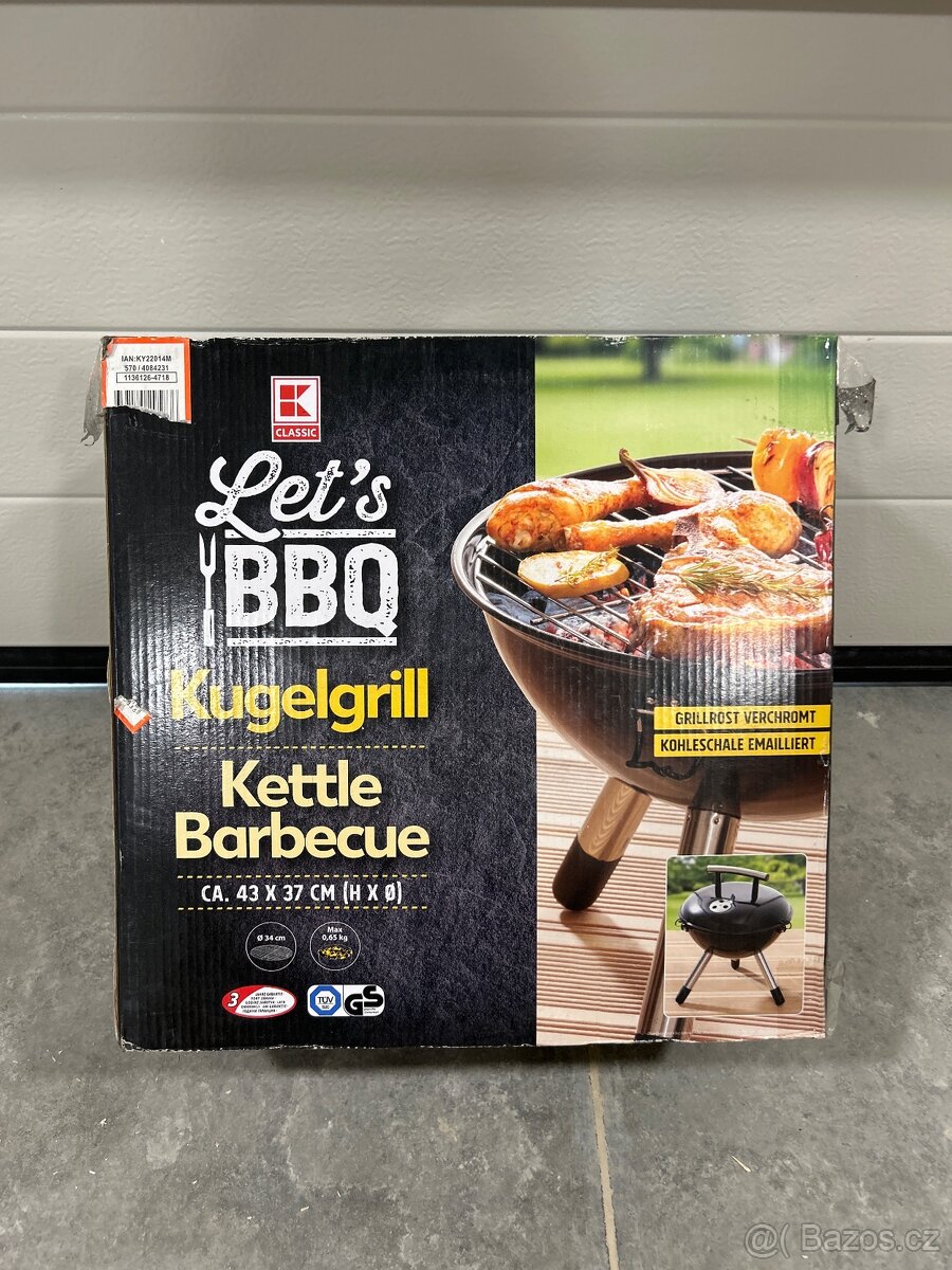 Malý/mini kompaktní zahradní gril, nový