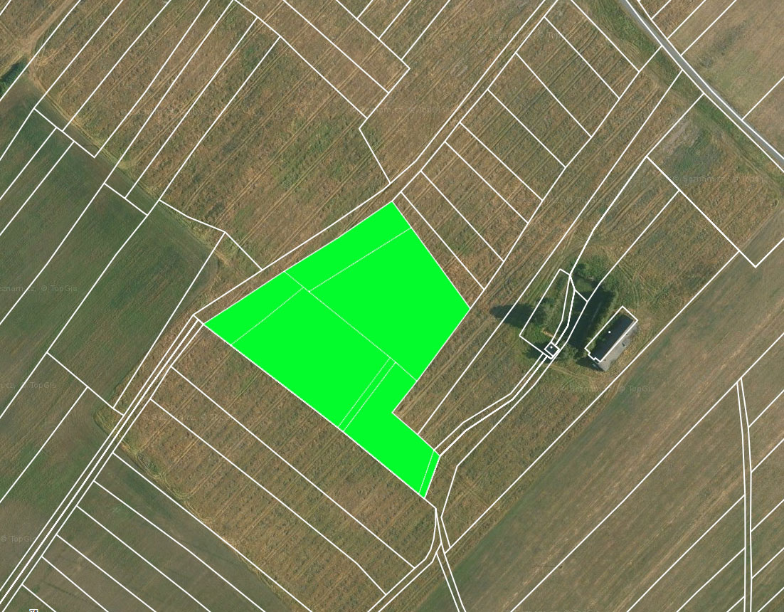 Prodej jižně orientovaného pole - 10.366 m² - Horušice