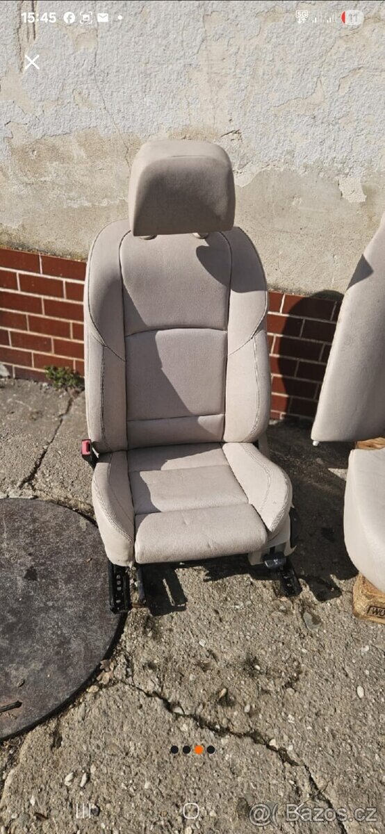 Bmw f10, sporsize sedačky, kožené