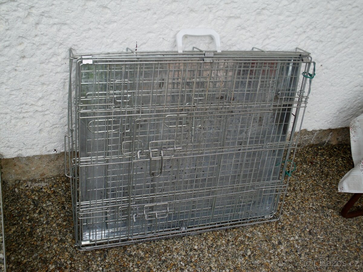 Prodám klec a přepravní box pro psa