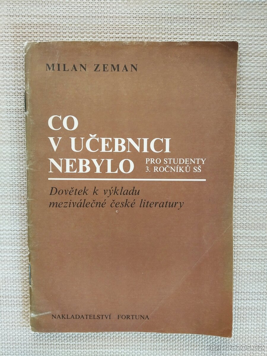 Co v učebnici nebylo - pro studenty 3. ročníku SŠ
