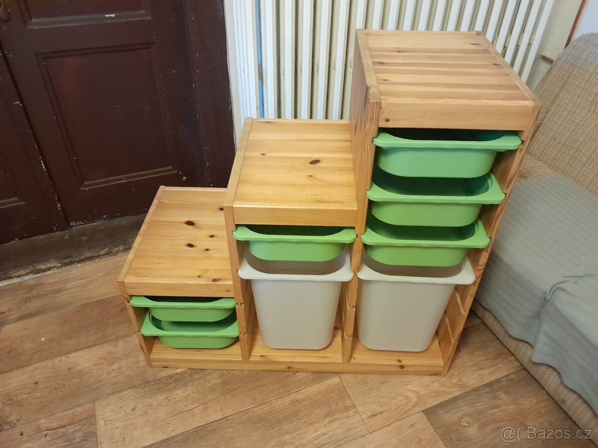 Ikea úložná sestava Trofast schody borovice