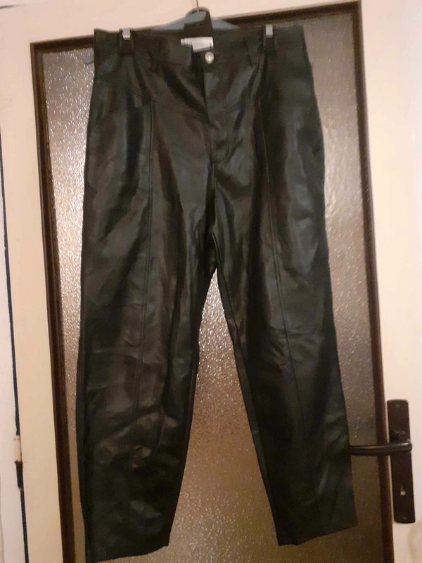 Kožené kalhoty Zara, XL